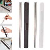 Maxbell Titanium Chopsticks Camping Chopsticks Portable Tableware for Hiking Kitchen Black