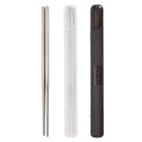 Maxbell Titanium Chopsticks Camping Chopsticks Portable Tableware for Hiking Kitchen Black