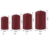 Maxbell Nylon Compression Sack for Sleeping Bag Ditty Bags with Dust Flap for Travel S Red