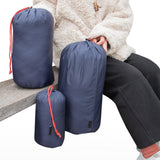 Maxbell 4x Nylon Compression Stuff Sack Lightweight Sleeping Bags Storage for Travel red
