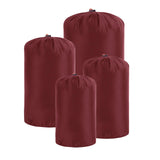Maxbell 4x Nylon Compression Stuff Sack Lightweight Sleeping Bags Storage for Travel red