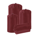 Maxbell 4x Nylon Compression Stuff Sack Lightweight Sleeping Bags Storage for Travel red
