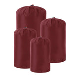 Maxbell 4x Nylon Compression Stuff Sack Lightweight Sleeping Bags Storage for Travel red