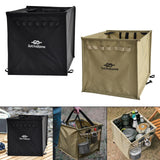 Maxbell Throw Line Bag Basket Foldable Rock Climbing Rope Bag for Outdoor BBQ Hiking Black