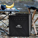 Maxbell Throw Line Bag Basket Foldable Rock Climbing Rope Bag for Outdoor BBQ Hiking Black