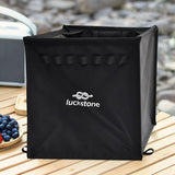 Maxbell Throw Line Bag Basket Foldable Rock Climbing Rope Bag for Outdoor BBQ Hiking Black