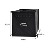 Maxbell Throw Line Bag Basket Foldable Rock Climbing Rope Bag for Outdoor BBQ Hiking Black