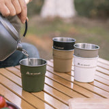Maxbell Stainless Steel Mug Portable Lightweight Coffee Tea Water Cup for Travel BBQ Green