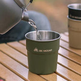 Maxbell Stainless Steel Mug Portable Lightweight Coffee Tea Water Cup for Travel BBQ Green