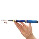 Maxbell Telescopic Fishing Rod Ultralight Strong Baitcasting Fishing Rod Collapsible 1.5m