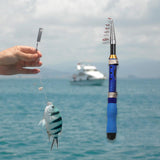 Maxbell Telescopic Fishing Rod Ultralight Strong Baitcasting Fishing Rod Collapsible 1.5m