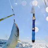 Maxbell Telescopic Fishing Rod Ultralight Strong Baitcasting Fishing Rod Collapsible 1.5m
