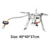 Maxbell Camping Gas Stove Split Burner Emergency Collapsible Stove Camp Stove Butane