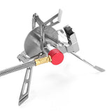 Maxbell Camping Gas Stove Split Burner Emergency Collapsible Stove Camp Stove Butane
