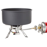 Maxbell Camping Gas Stove Split Burner Emergency Collapsible Stove Camp Stove Butane