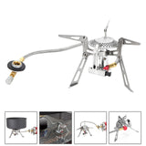 Maxbell Camping Gas Stove Split Burner Emergency Collapsible Stove Camp Stove Butane