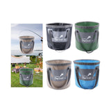 Maxbell Collapsible Bucket Foldable Water Bucket Water Container for Camping Boating Black