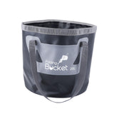 Maxbell Collapsible Bucket Foldable Water Bucket Water Container for Camping Boating Black