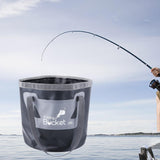 Maxbell Collapsible Bucket Foldable Water Bucket Water Container for Camping Boating Black