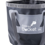 Maxbell Collapsible Bucket Foldable Water Bucket Water Container for Camping Boating Black