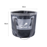 Maxbell Collapsible Bucket Foldable Water Bucket Water Container for Camping Boating Black