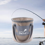 Maxbell Collapsible Bucket Foldable Water Bucket Water Container for Camping Boating Brown