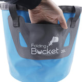 Maxbell Collapsible Bucket Foldable Water Bucket Water Container for Camping Boating Blue