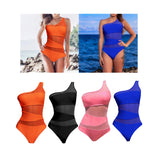 Maxbell Women Swimsuit Beachwear Padded Cup 1 Piece Bikini for Holiday Surfing Beach S Orange