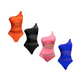 Maxbell Women Swimsuit Beachwear Padded Cup 1 Piece Bikini for Holiday Surfing Beach S Orange