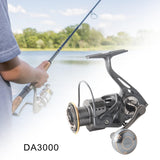 Maxbell Fishing Reel Lightweight Max Drag 15kg Baitcasting Reels for Sea Fishing 3000