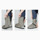 Maxbell Waterproof Shoe Covers PVC Reusable Rain Boots for Outdoor Men Women Camping 41-42