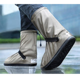 Maxbell Waterproof Shoe Covers PVC Reusable Rain Boots for Outdoor Men Women Camping 41-42
