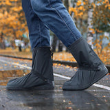 Maxbell Waterproof Shoe Covers PVC Reusable Rain Boots for Outdoor Men Women Camping 43-44