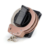 Maxbell Handcuff Holster Belt Clip Attachment Quick Release Pouch for Travel Hunting short bottom plate