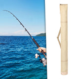 Maxbell Fishing Rod Umbrella Bags Fishing Tackle Bag Thick for Outside Hiking Camping Khaki L