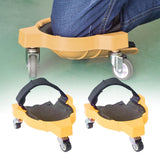 Maxbell Rolling Knee Pad Multifunction for Construction Gardening Woodwork Yellow