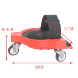 Maxbell Rolling Knee Pad Multifunction for Construction Gardening Woodwork Red