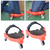 Maxbell Rolling Knee Pad Multifunction for Construction Gardening Woodwork Red