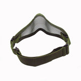 Maxbell Metal Iron Wire Mask Equipment Breathable Half Face Mask for Men Women Sport Green