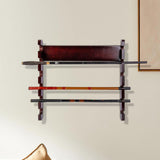 Maxbell Fishing Rod Rack Wall Mount Fishing Pole Holder Wood for Home Basement Store