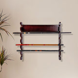 Maxbell Fishing Rod Rack Wall Mount Fishing Pole Holder Wood for Home Basement Store