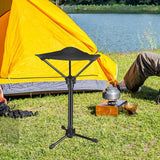 Maxbell Folding Stool Portable Lounge Tall Slacker Chair for Outdoor Walking Fishing