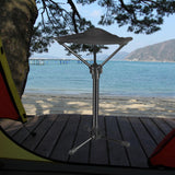 Maxbell Folding Stool Portable Lounge Tall Slacker Chair for Outdoor Walking Fishing