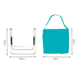 Maxbell Floor Chair with Back Support Beach Folding Cushion Seat for Sporting Events