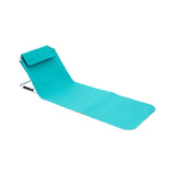 Maxbell Floor Chair with Back Support Beach Folding Cushion Seat for Sporting Events