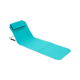 Maxbell Floor Chair with Back Support Beach Folding Cushion Seat for Sporting Events