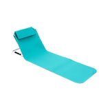 Maxbell Floor Chair with Back Support Beach Folding Cushion Seat for Sporting Events