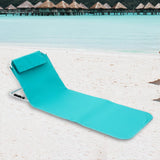 Maxbell Floor Chair with Back Support Beach Folding Cushion Seat for Sporting Events