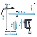 Maxbell Fly Tying Vise Portable Adjustable Heavy Duty Fishing Hook Rotary Tying Vise