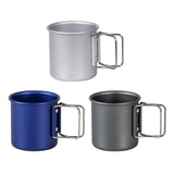 Maxbell Camping Cup Portable with Folding Handles Pot for Garden Backpacking Outdoor Argent